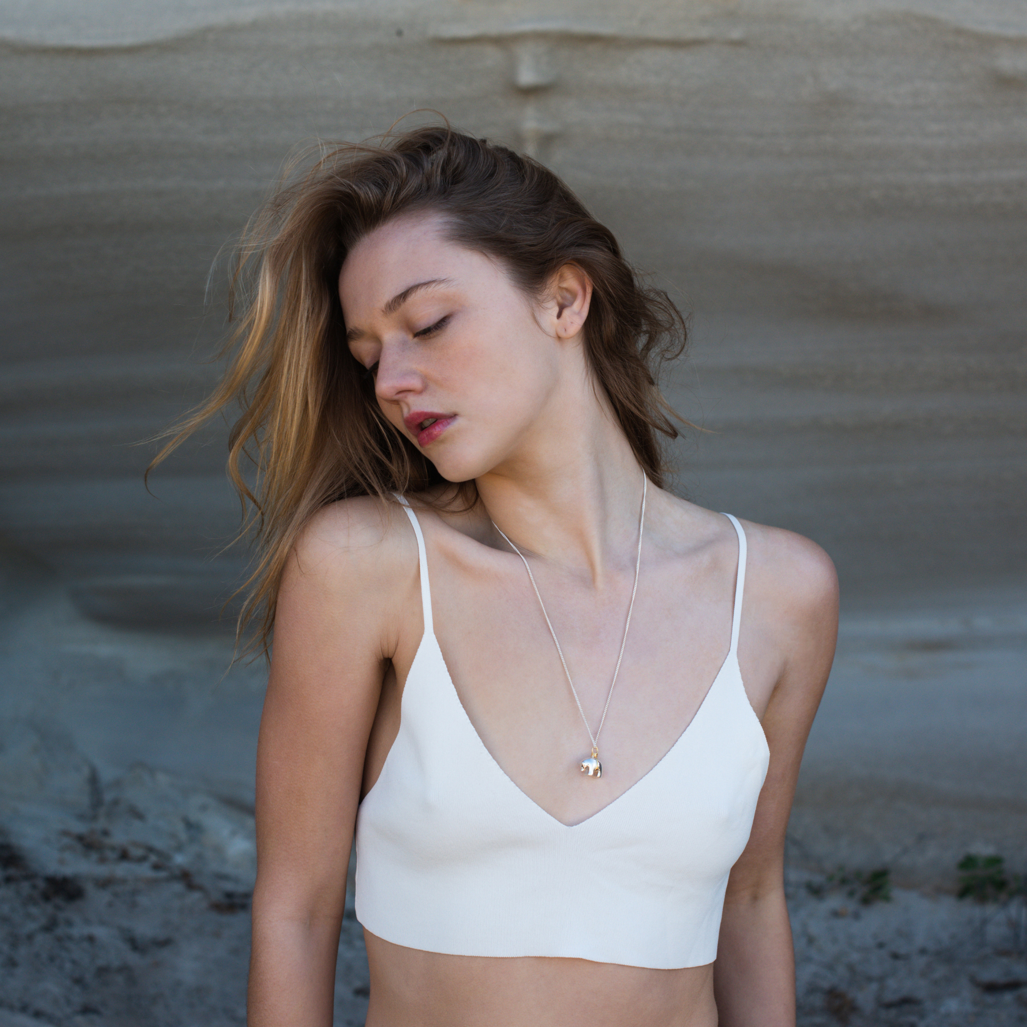Lucy Bear Necklace | Sterling Silver and Gold Plate