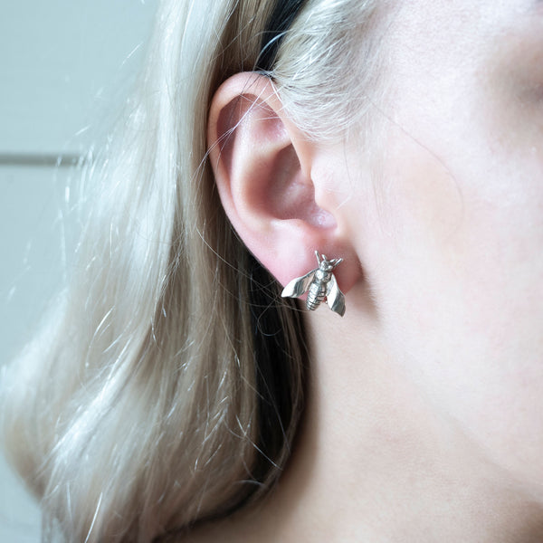 Fly Stud | Sterling Silver