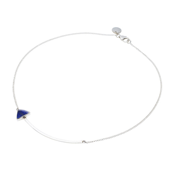 En Arrow Necklace | Lapis Lazuli with Sterling Silver