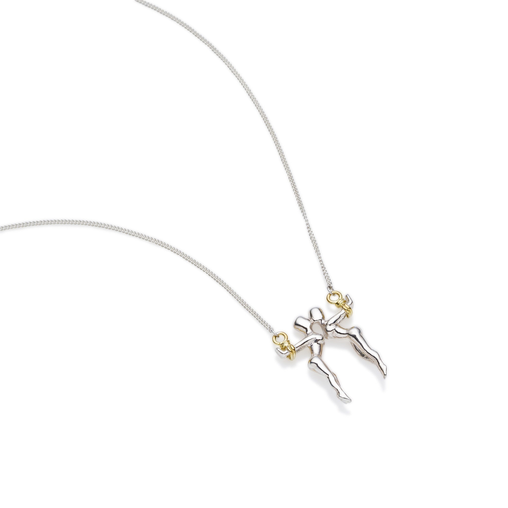 Gemini Necklace | Sterling Silver with Gold Plate
