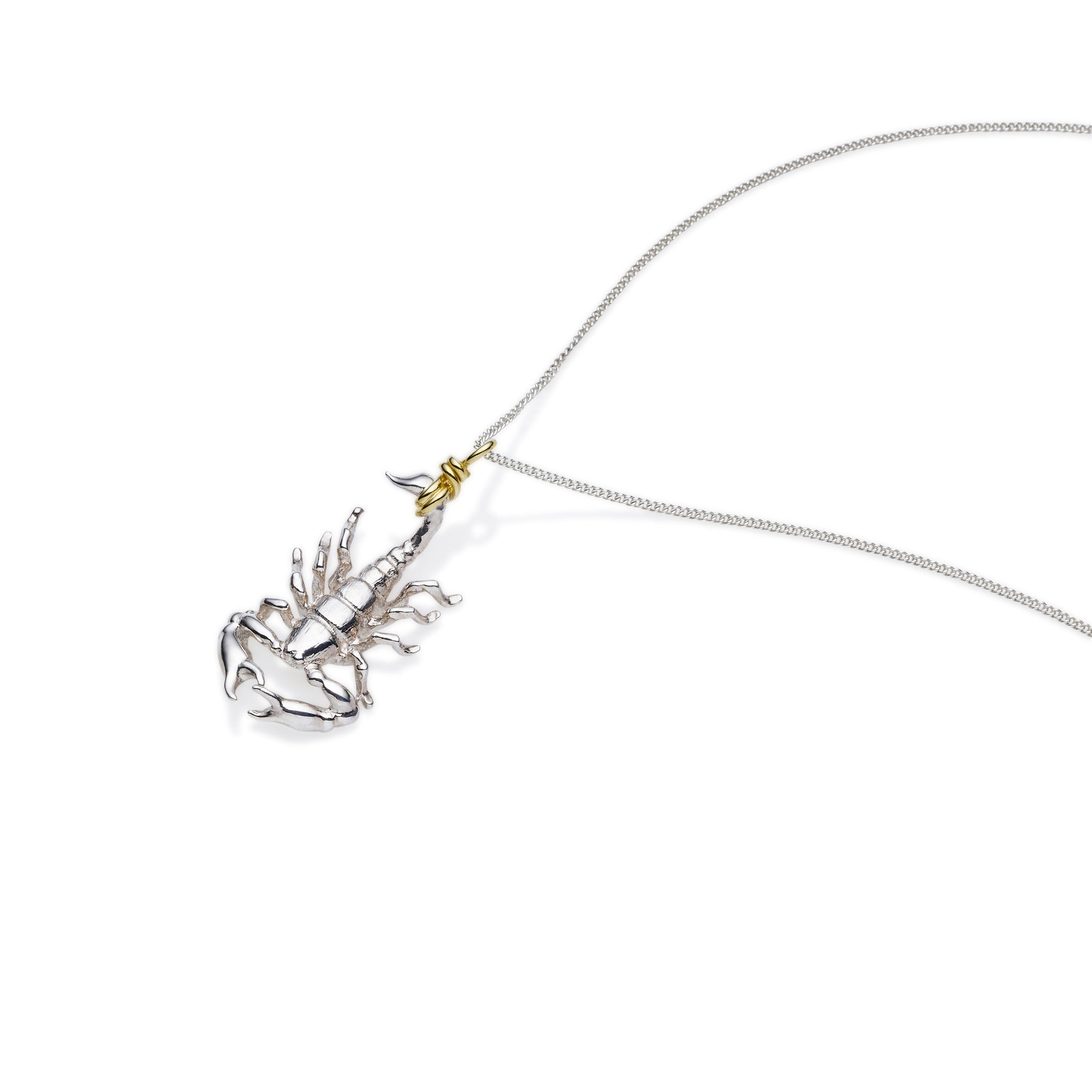 Scorpio Necklace | Sterling Silver with Gold Plate