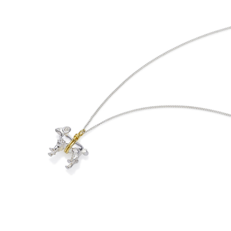 Aries Necklace | Sterling Silver with Gold Plate