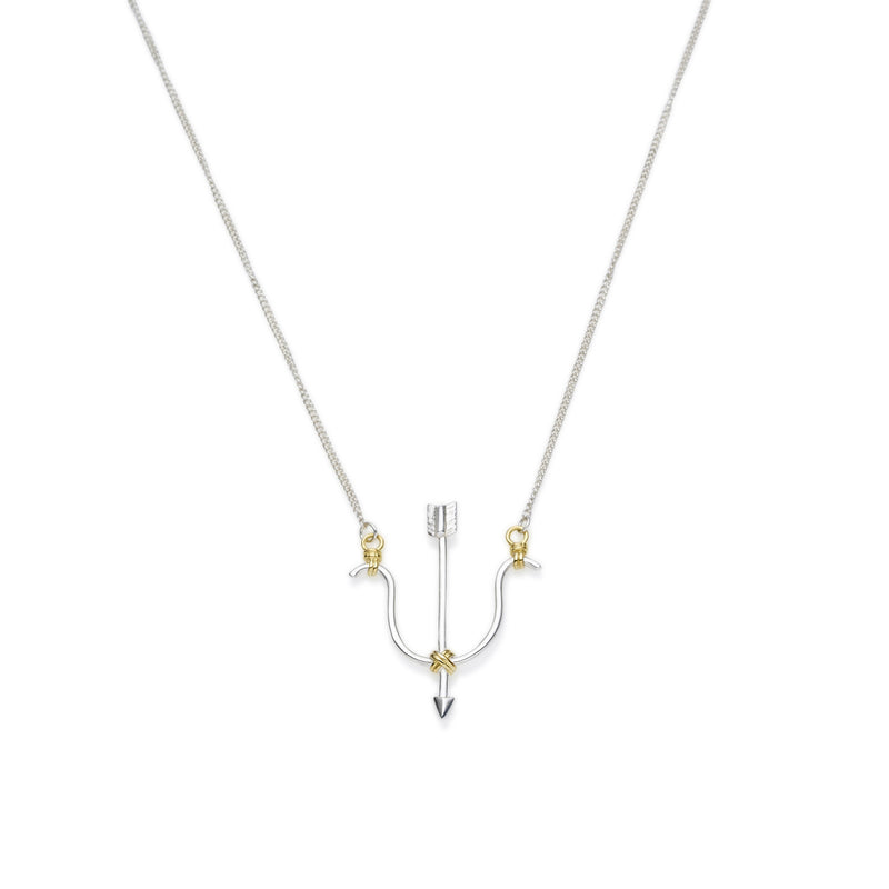 Sagittarius Necklace | Sterling Silver with Gold Plate