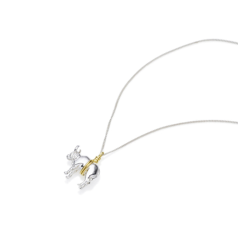 Taurus Necklace | Sterling Silver with Gold Plate