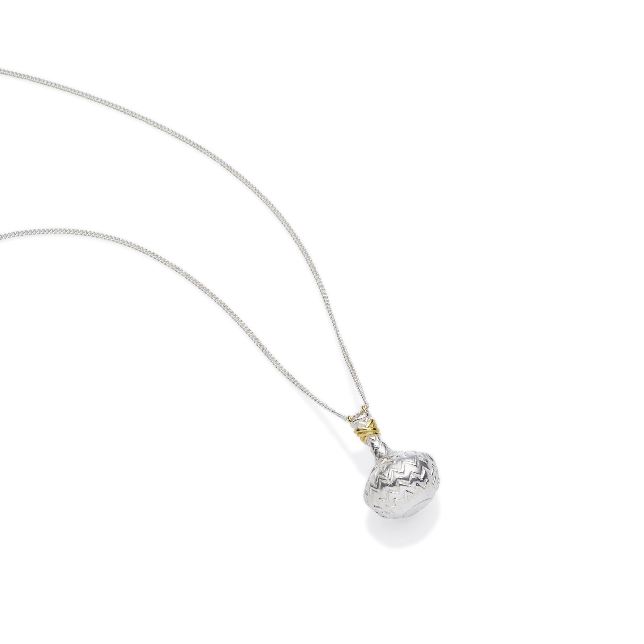Aquarius Necklace | Sterling Silver with Gold Plate