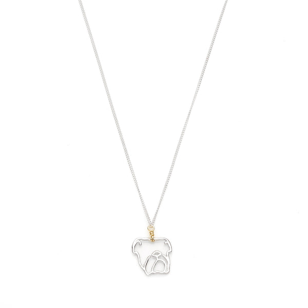 Year Of The Dog Necklace | Sterling Silver with Gold Plate