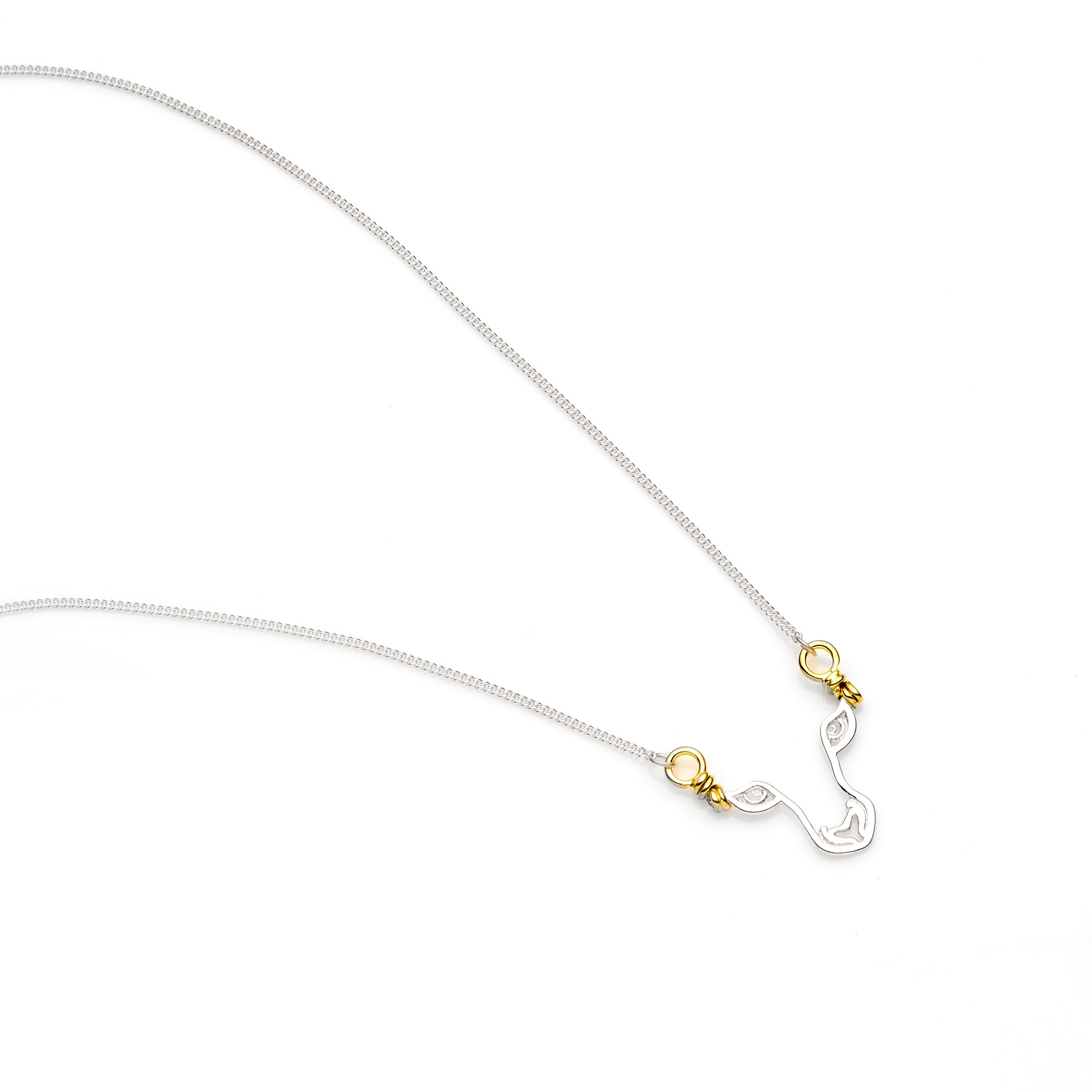 Year Of The Tiger Necklace | Sterling Silver with Gold Plate