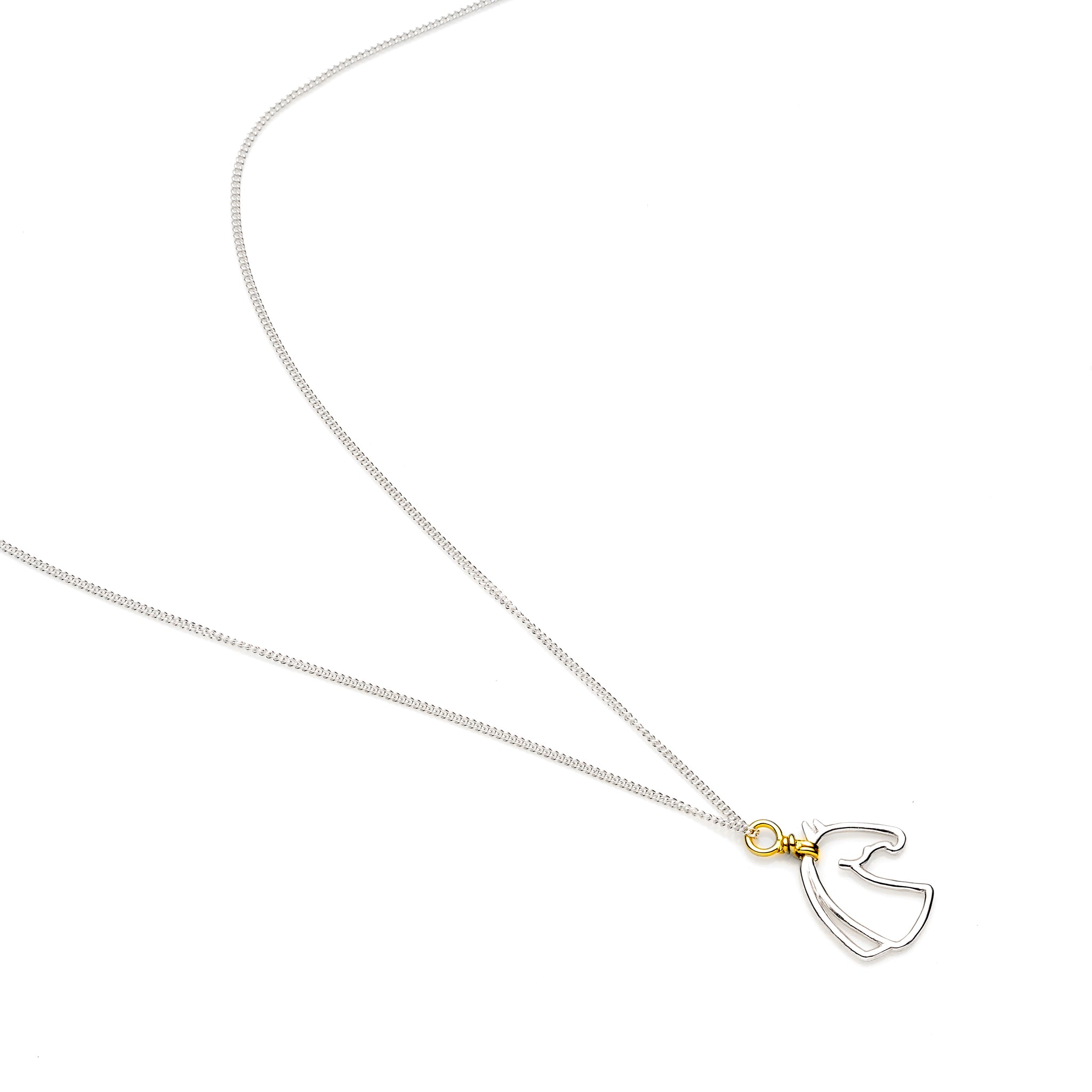 Year Of The Horse Necklace | Sterling Silver with Gold Plate