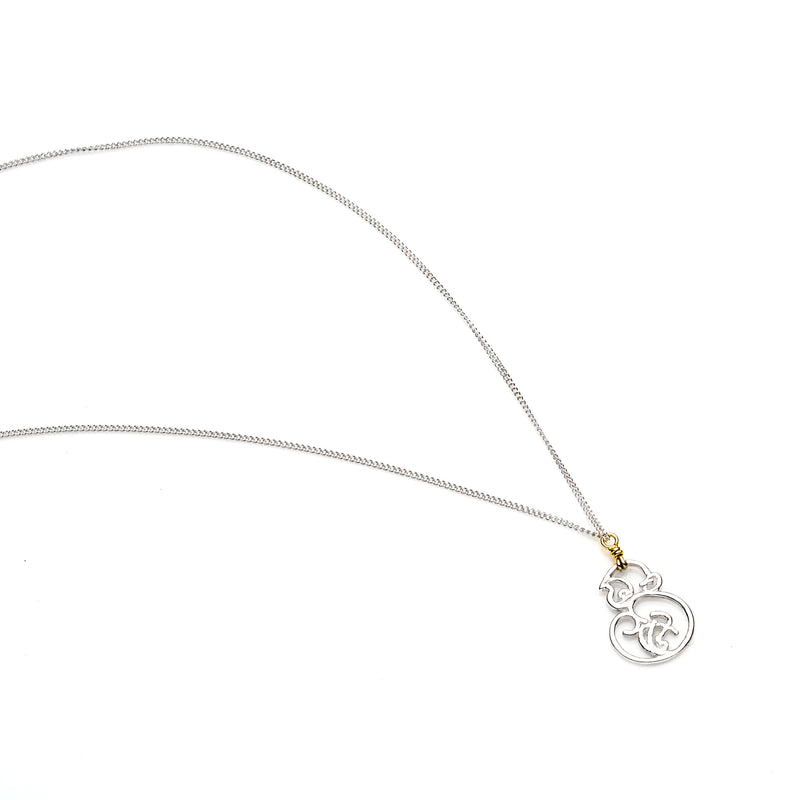 Year Of The Monkey Necklace | Sterling Silver with Gold Plate