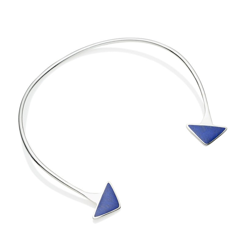 En Tribe Neck Cuff | Lapis Lazuli with Sterling Silver