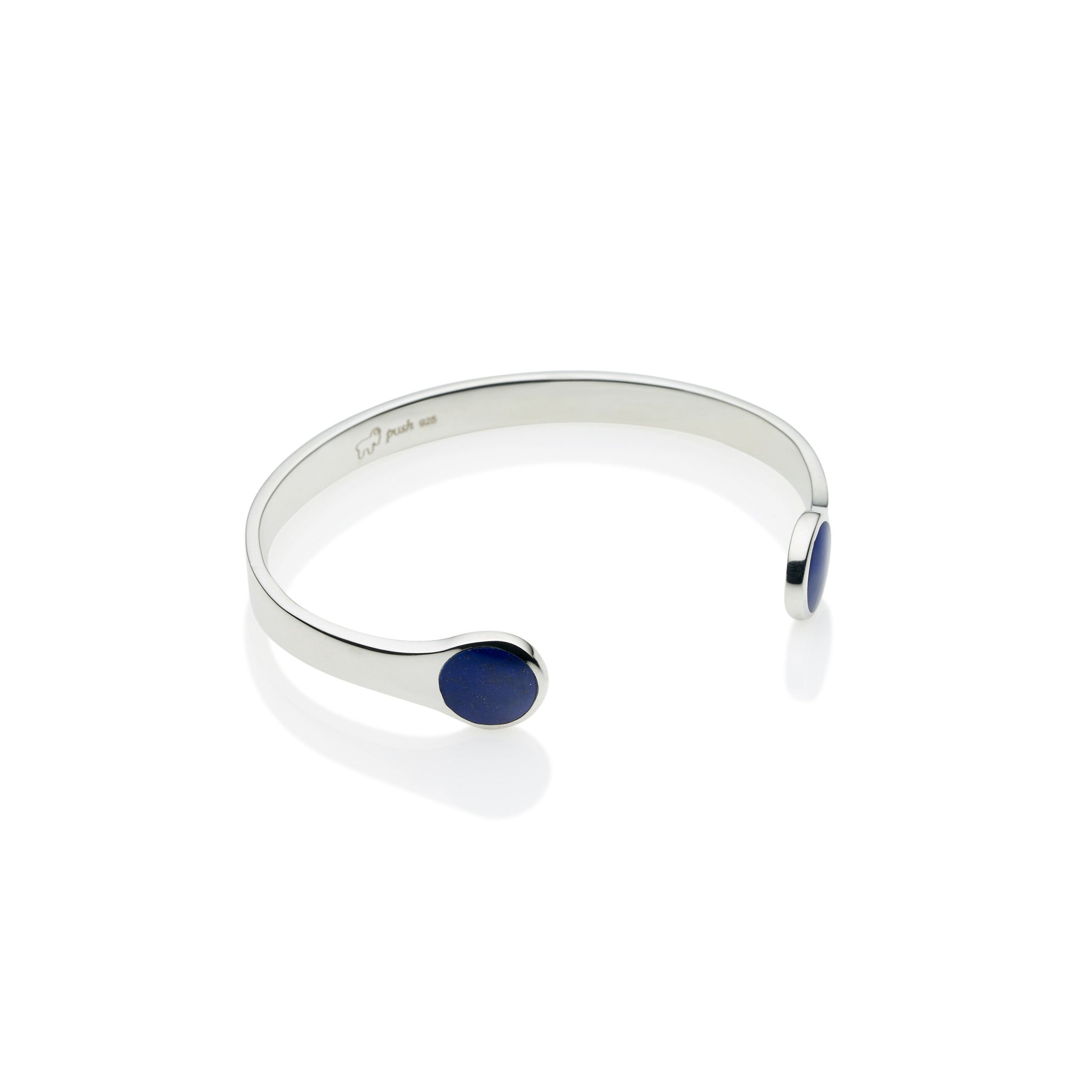 Full Moon Cuff | Lapis and 925 Sterling Silver