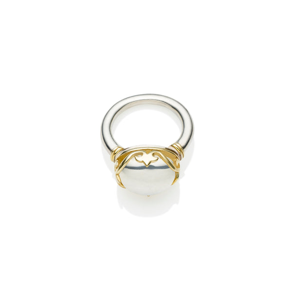Princess Monarch Ring | 925 Sterling Silver and Gold Plated Sterling Silver