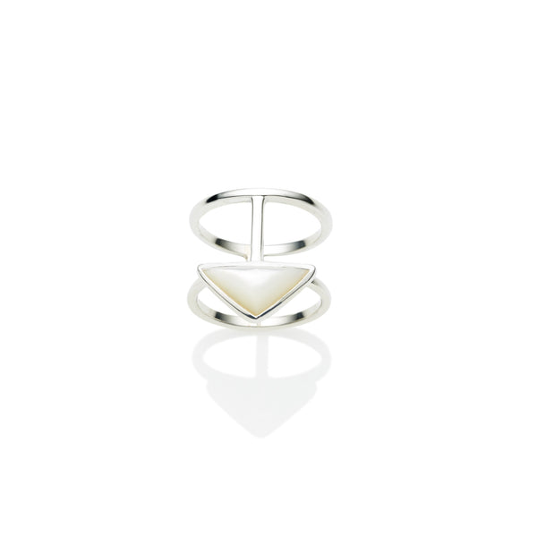 En Tribe Ring | Mother of Pearl with Sterling Silver