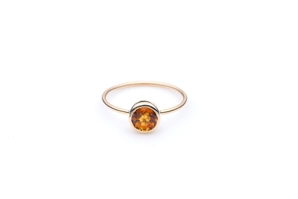 Jupiter's Ring | Padparadscha Sapphire and 9K Gold