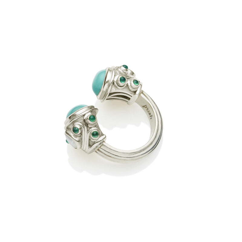 Shahaka Ring | Sleeping Beauty Turquoise and Sterling Silver