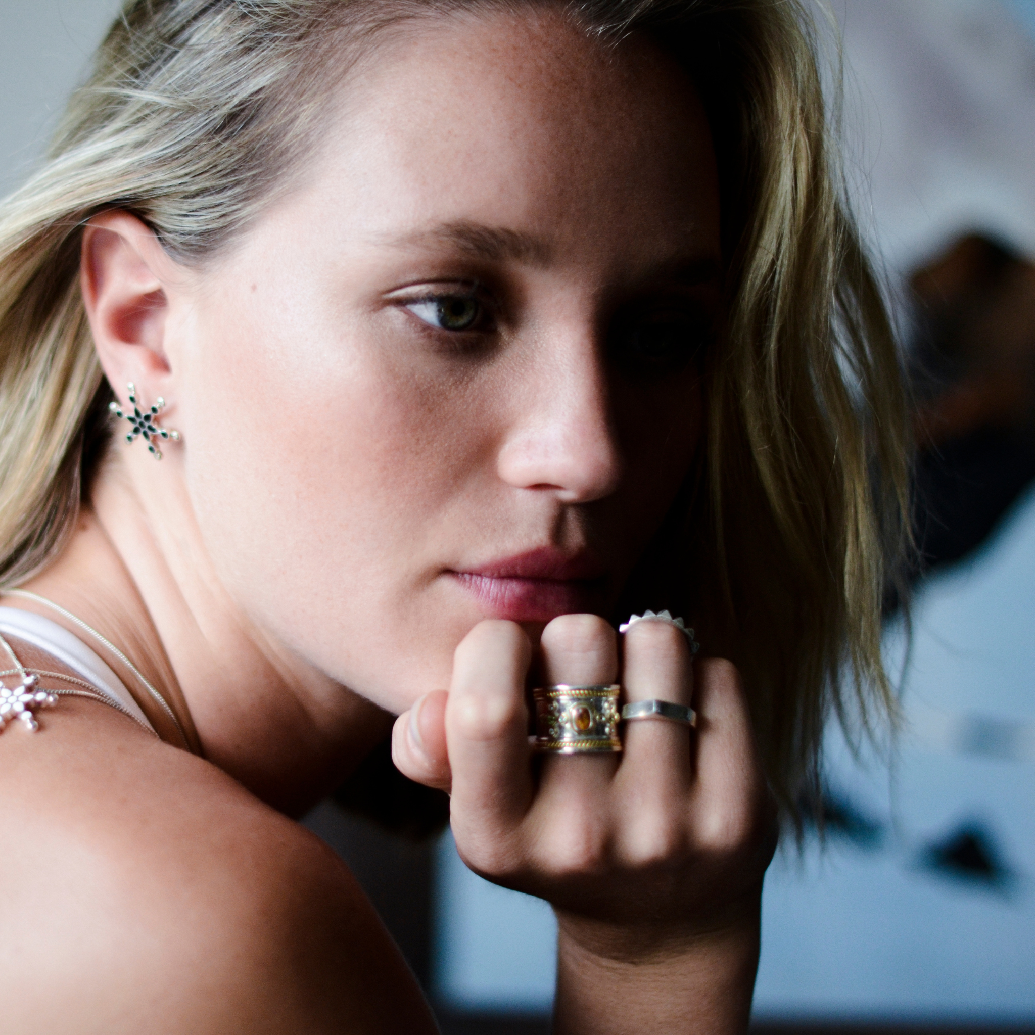 Cleopatra Ring | Assorted Stones, Sterling Silver and Gold Plate