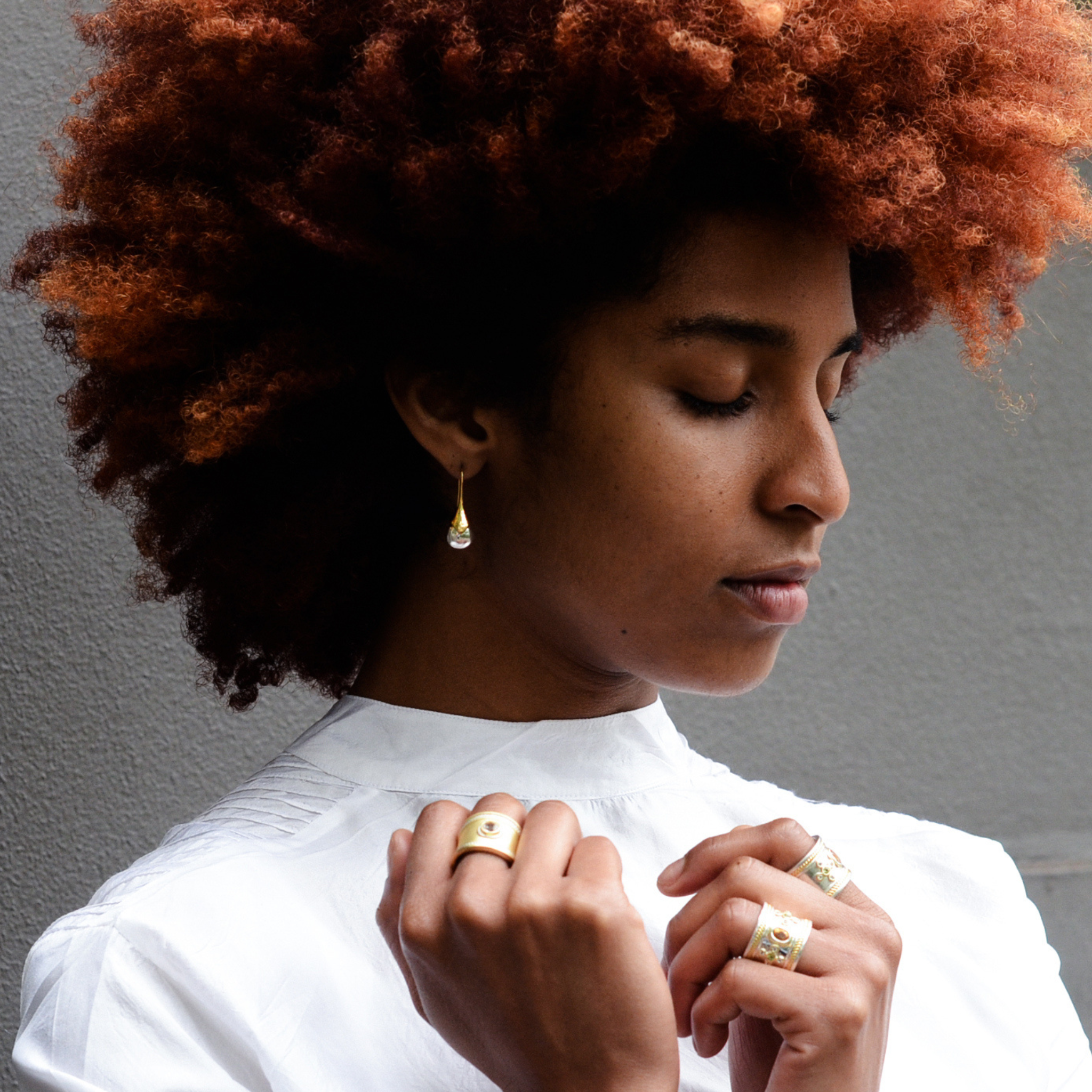 Mini Masai Earrings | Gold Plate