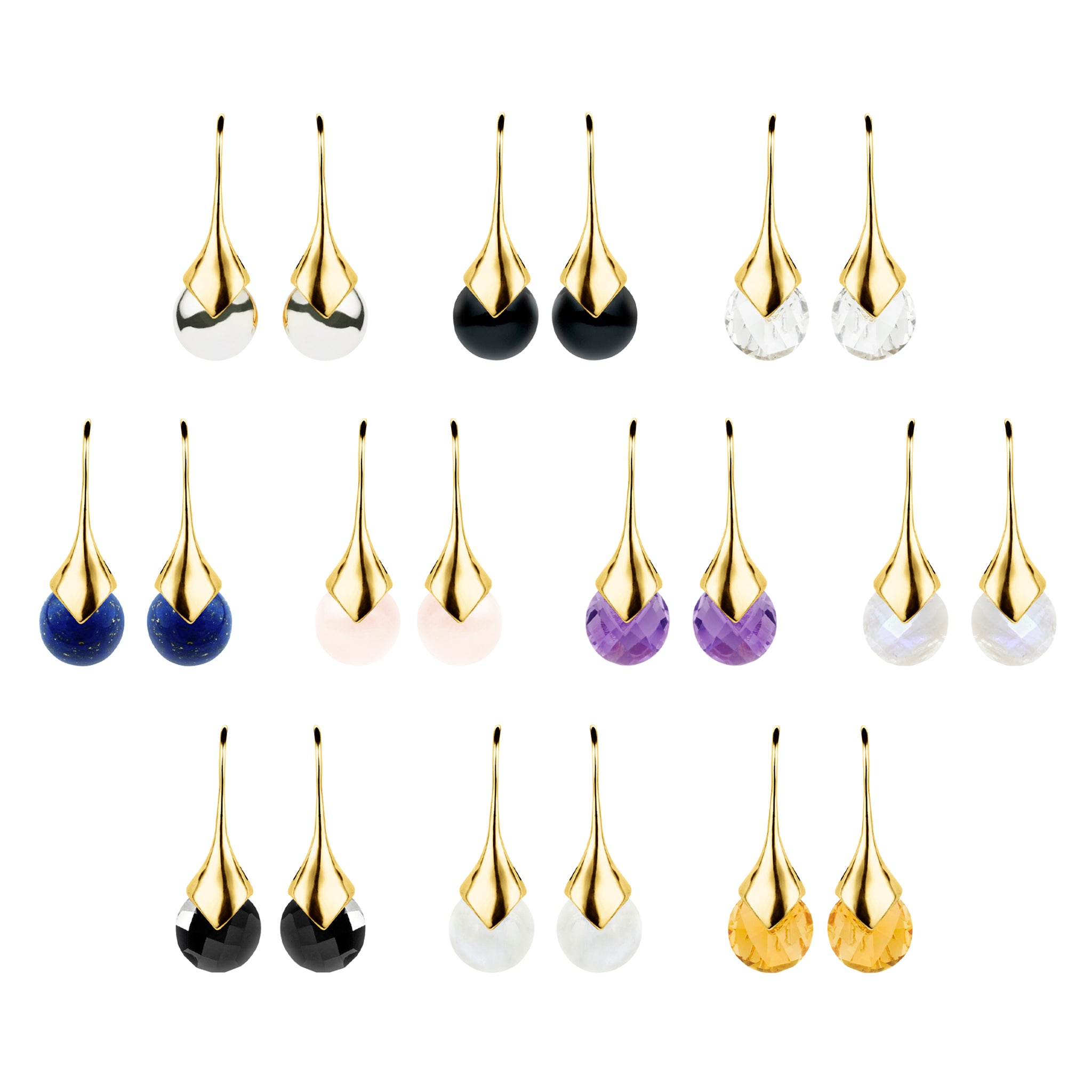 Mini Masai Earrings | Gold Plate