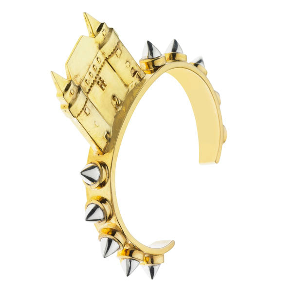 Castle Cuff | Sterling Silver with Gold Plate