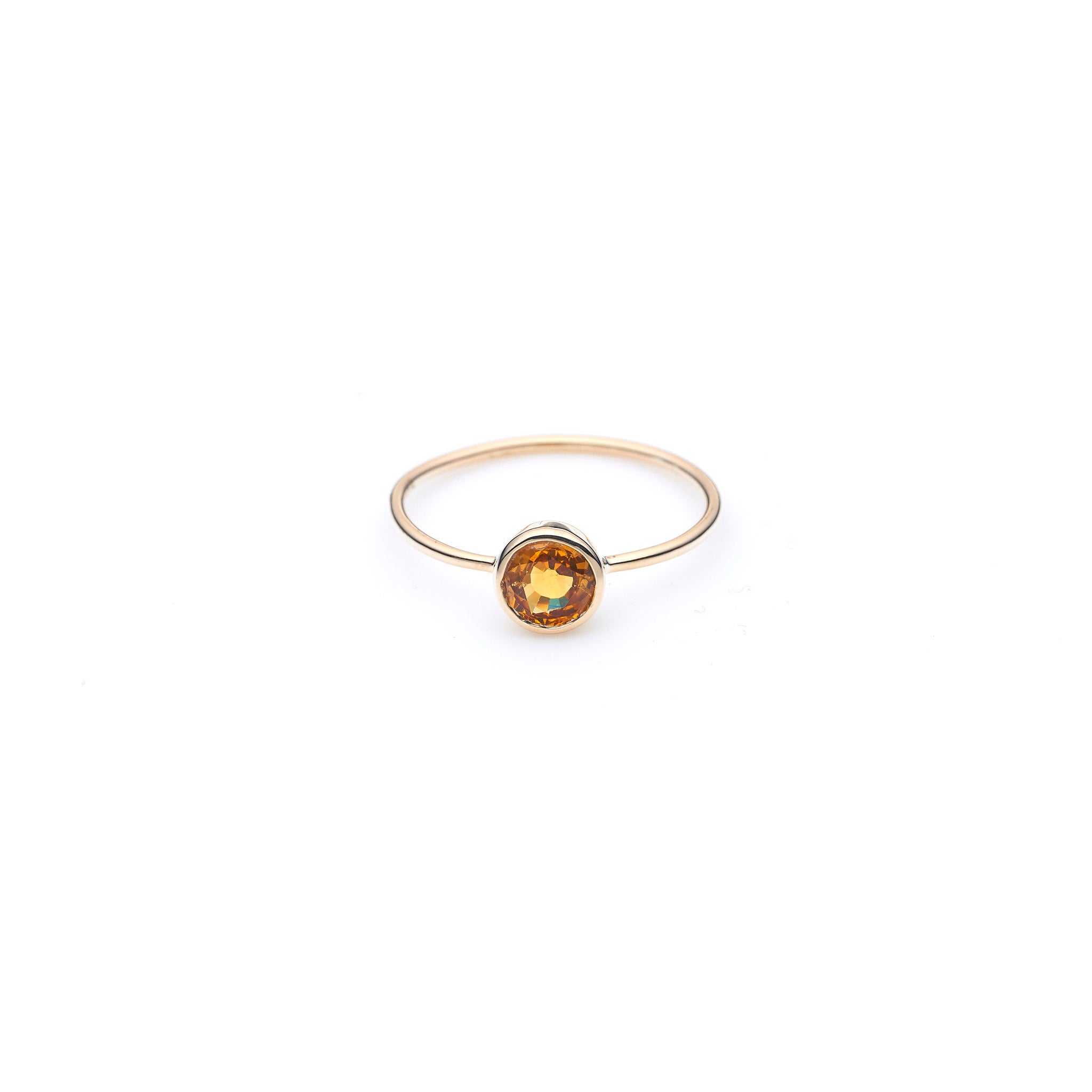 Jupiter's Ring | Padparadscha Sapphire and 9K Gold