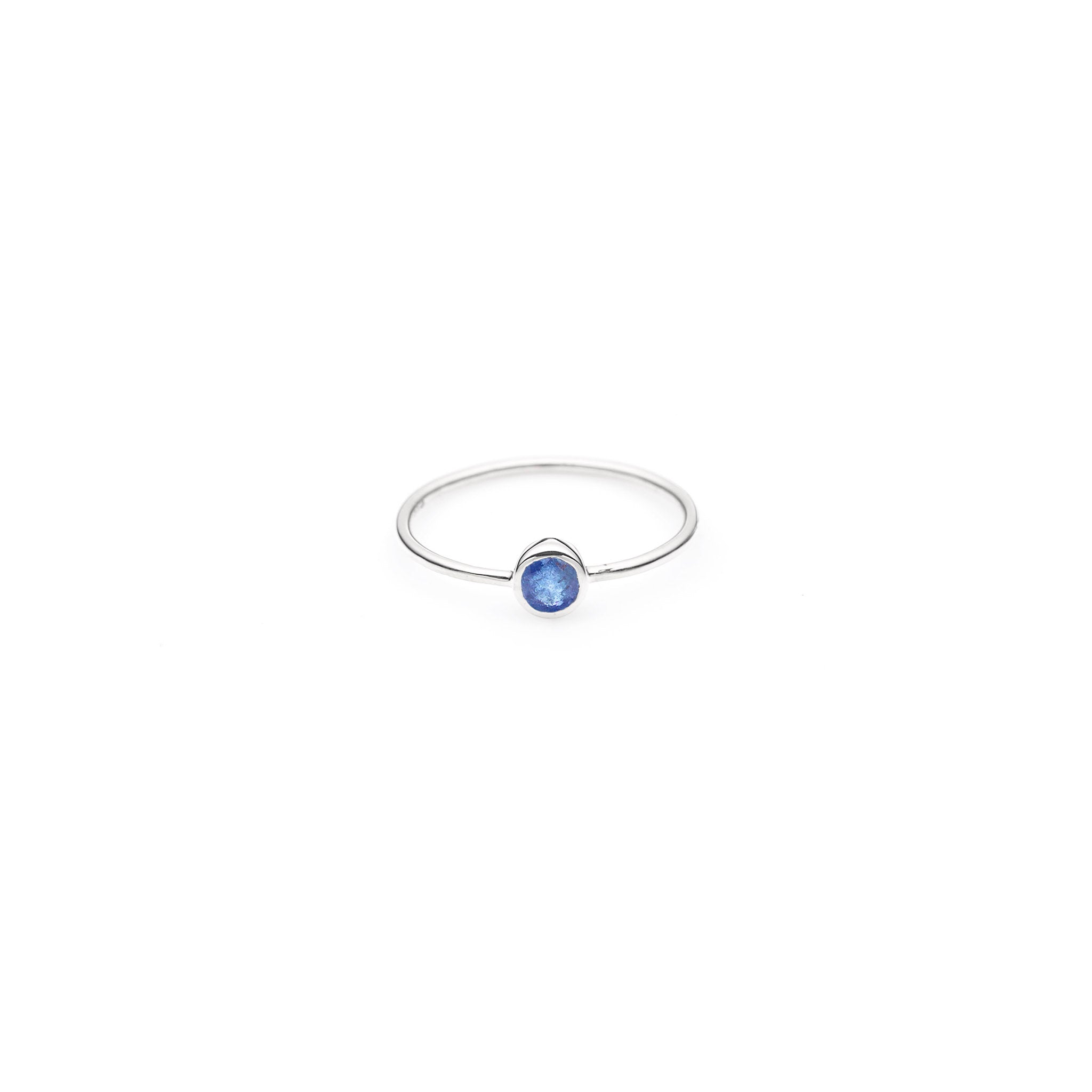 Jupiter's Ring | Blue Sapphire and Sterling Silver | Small