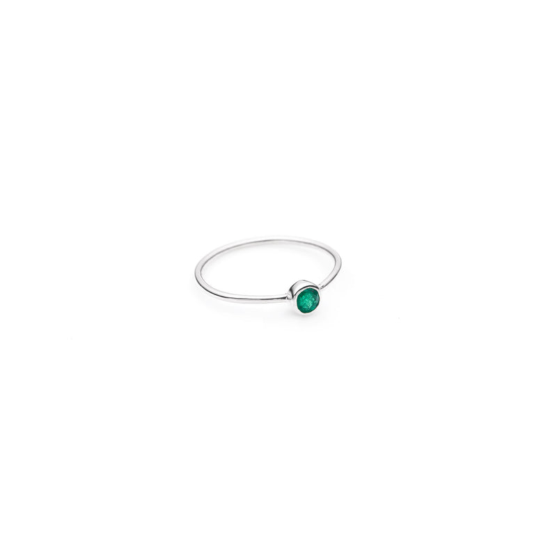 Jupiter's Ring | Emerald and Sterling Silver
