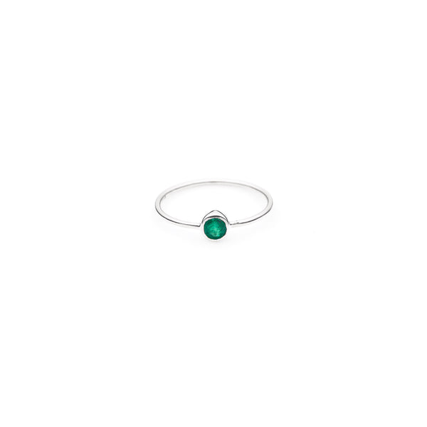 Jupiter's Ring | Emerald and Sterling Silver