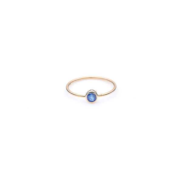 Jupiter's Ring | Blue Sapphire and 9K Gold | Small