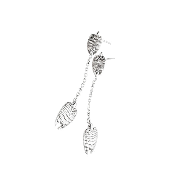 Eagle Chain Drop Earrings | Sterling Silver