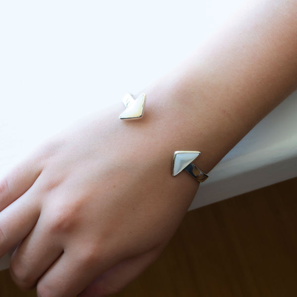En Tribe Cuff | Mother of Pearl with Sterling Silver