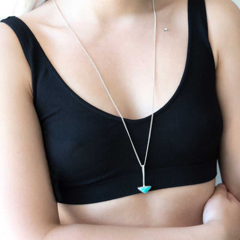 En Tribe Necklace | Black and White Calcite and Sterling Silver