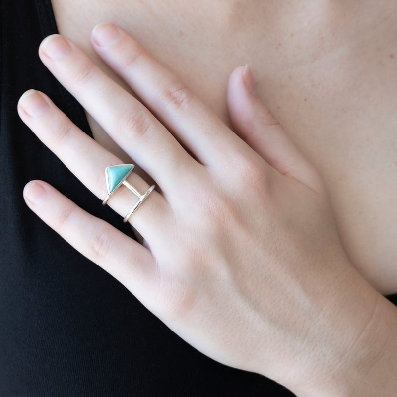 En Tribe Ring | Turquoise with Sterling Silver