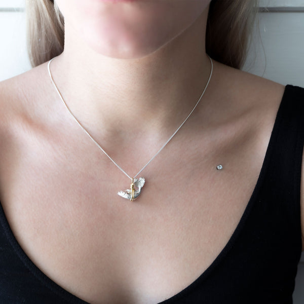 Pisces Necklace | Sterling Silver with Gold Plate