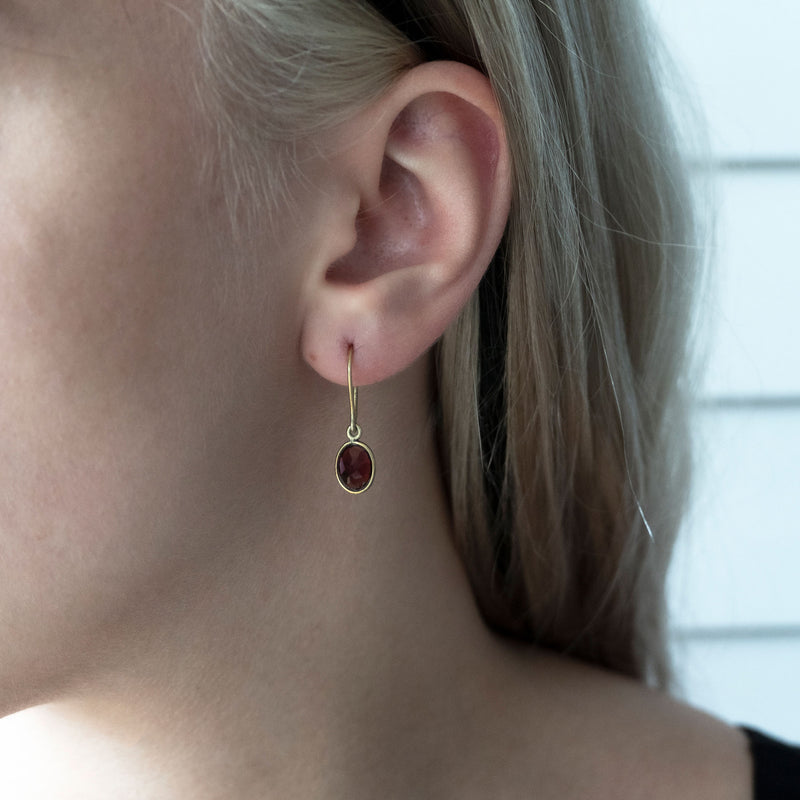 Janni Drop Earrings | Faceted Amethyst and 925 Sterling Silver with Gold Plate