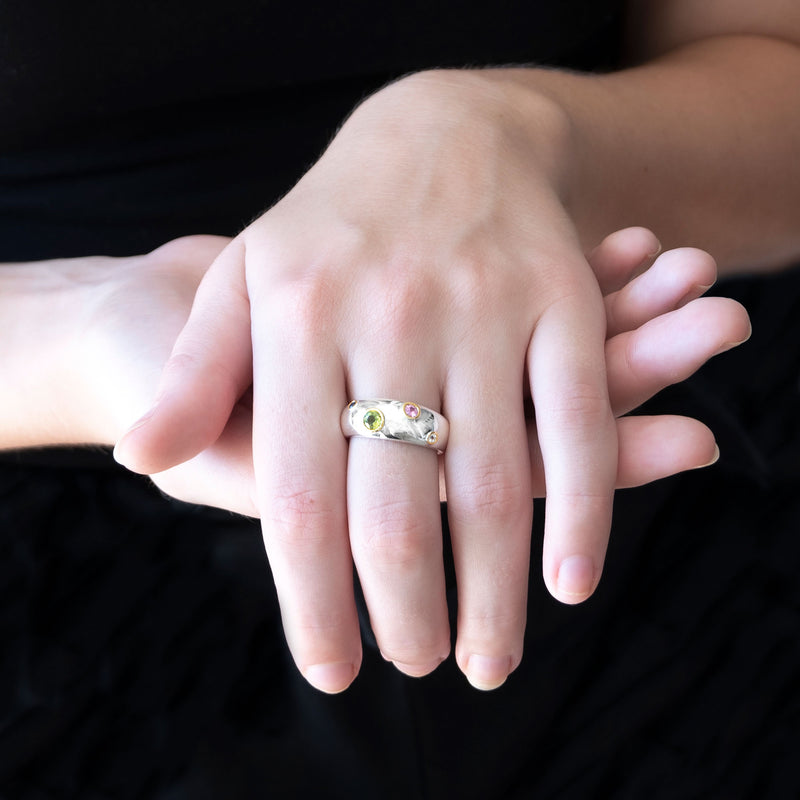 Ka Ring | 925 Sterling Silver with Multi Stones