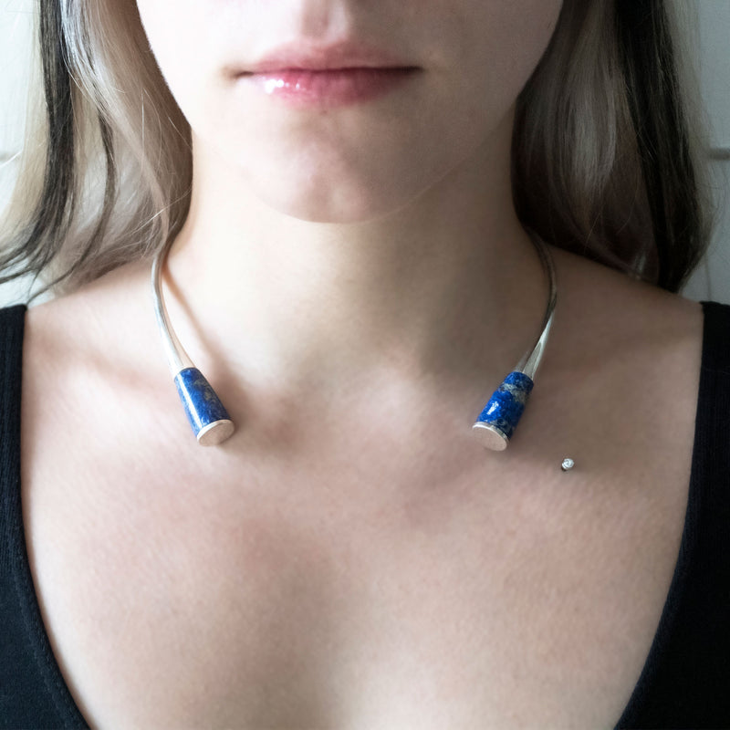 Kindred Spirits Neck Cuff | Lapis and 925 Sterling silver