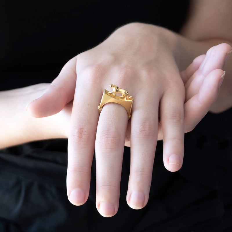 Lynx Ring | Gold Plate