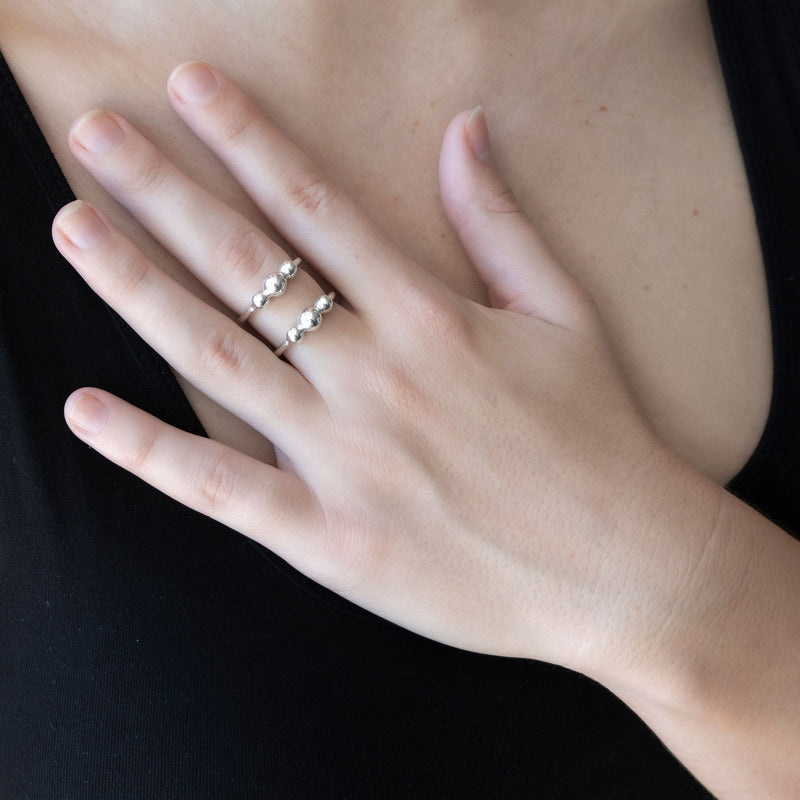 Mema Shield Ring | Rose Gold Plated Sterling Silver