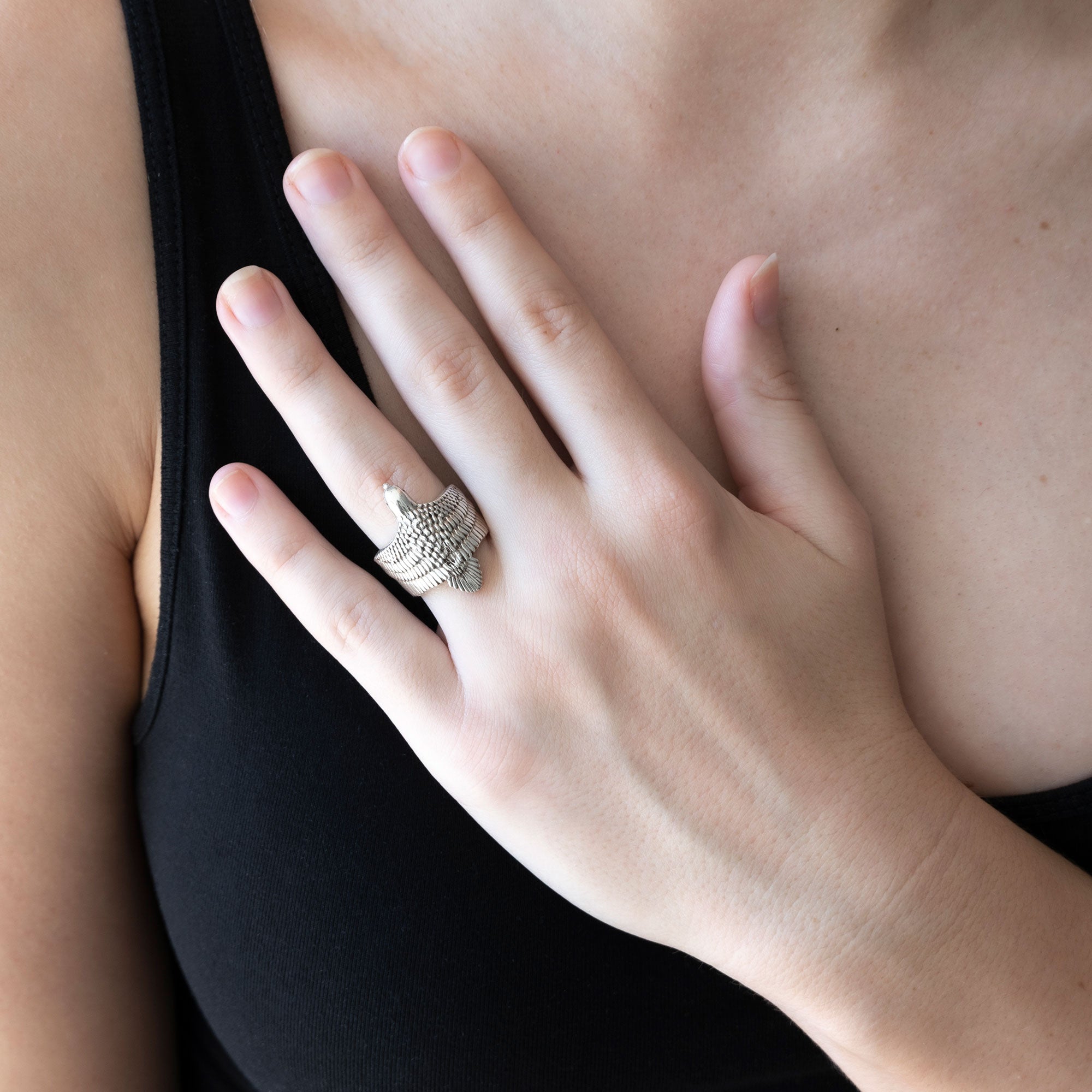 Wrap Eagle Ring | Sterling Silver
