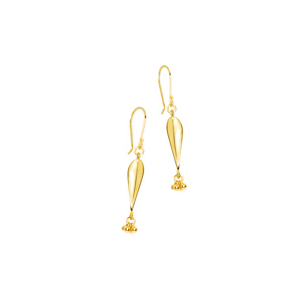 Droplet Earring | 925 Sterling Silver Gold Plate