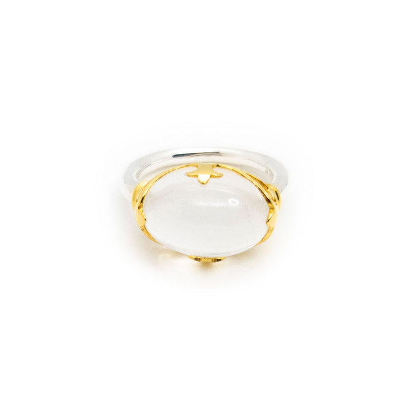 Duchess Ring | Crystal, Sterling Silver with Gold Plate