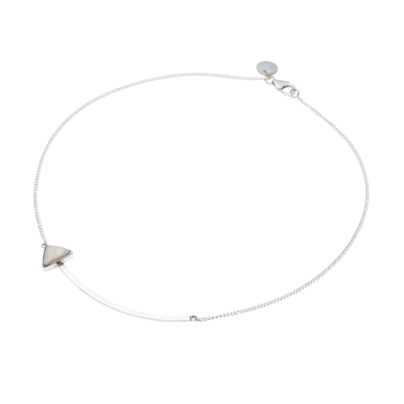 En Arrow Necklace | Buffalo Bone with Sterling Silver