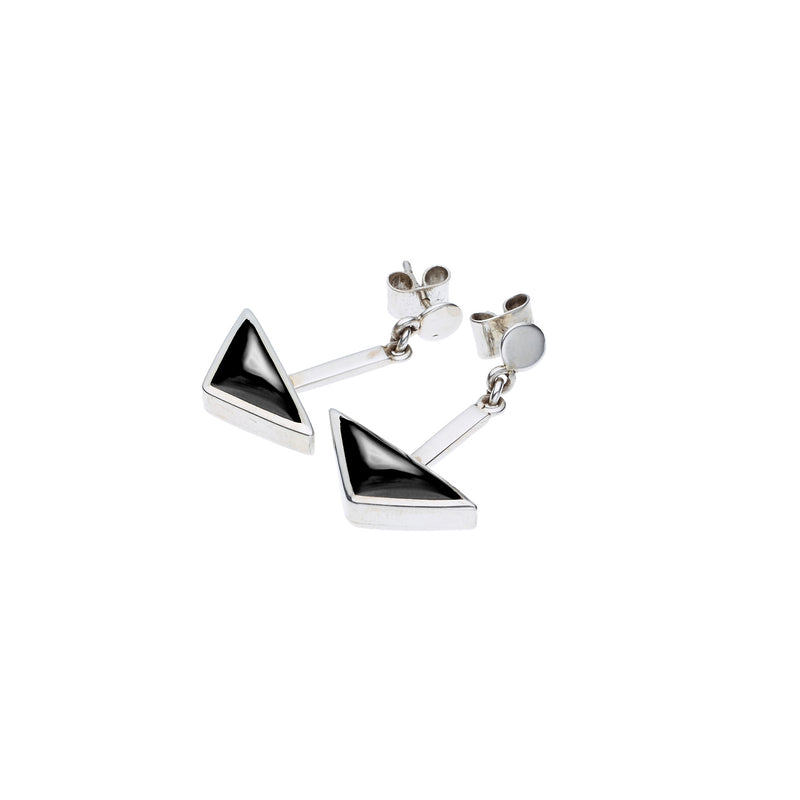 En Tribe Earrings | Black Onyx with Sterling Silver