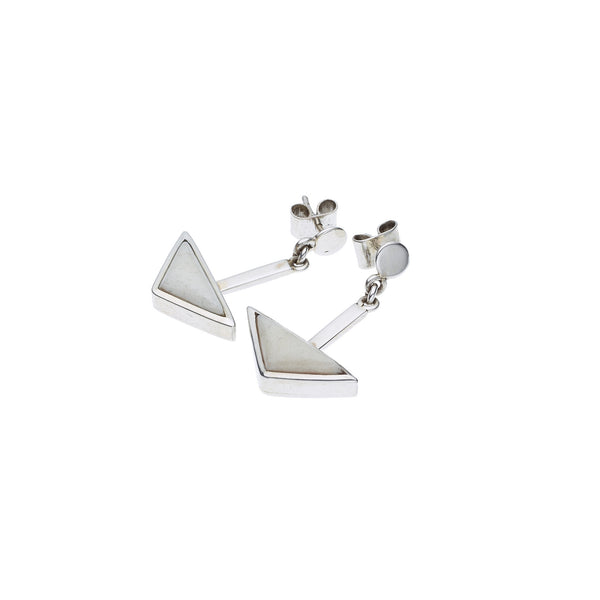 En Tribe Earrings | Buffalo Bone with Sterling Silver