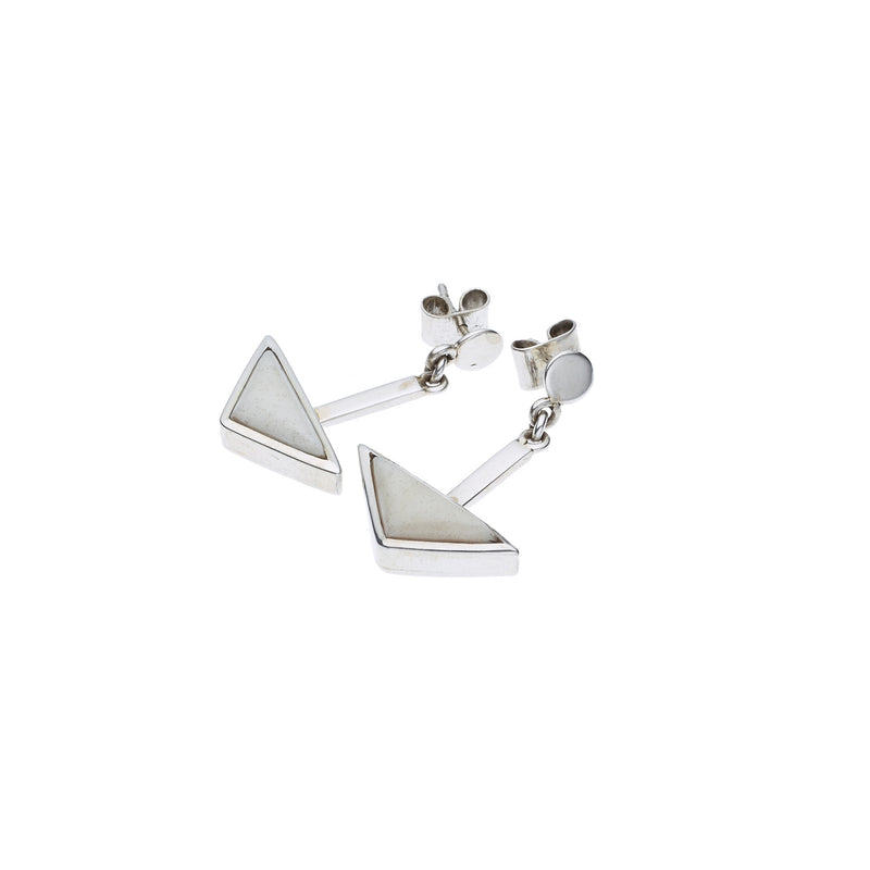 En Tribe Earrings | Buffalo Bone with Sterling Silver