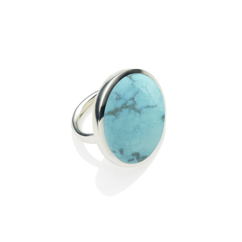 Full Moon Ring | Turquoise and 925 Sterling Silver
