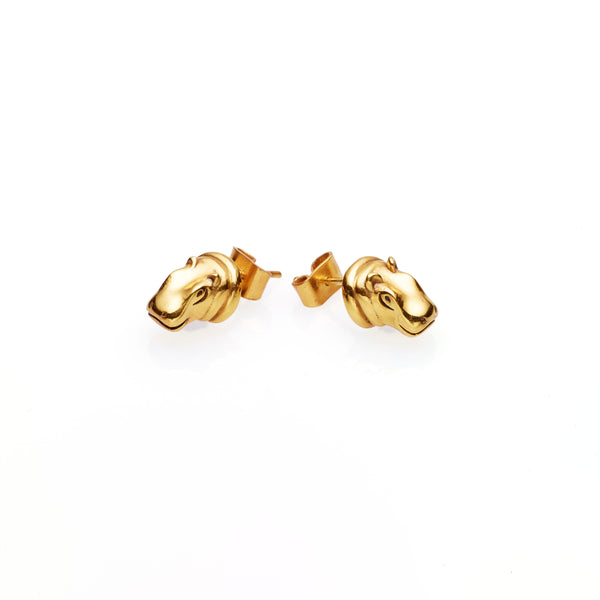 Hippo Stud | Gold Plate