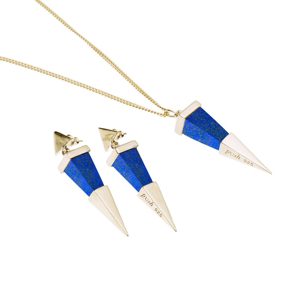 Shard Earring and Pendant Set | Lapis | Valued at $352