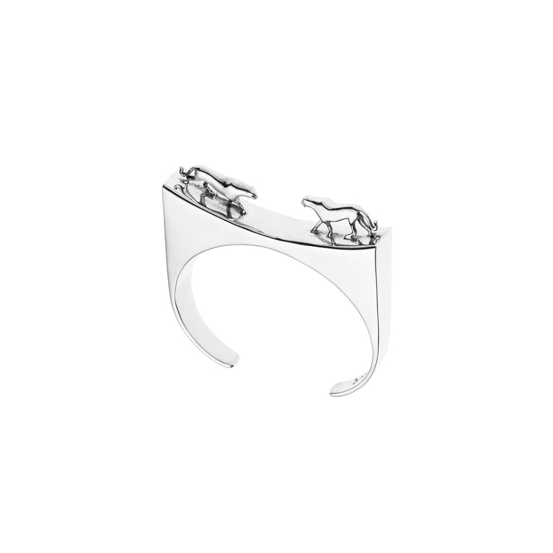 Lynx Lover Cuff | Sterling Silver