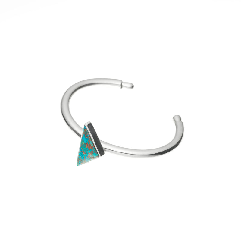 Maia Cuff | Chrysocolla with Sterling Silver